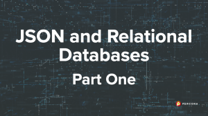 JSON and Relational Databases