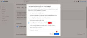dropbox-cancel-leaving dropbox cancel leaving