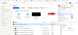 dropbox-delete-settings dropbox delete settings