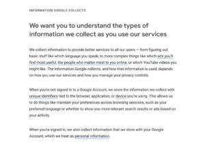google-data-collection google data collection