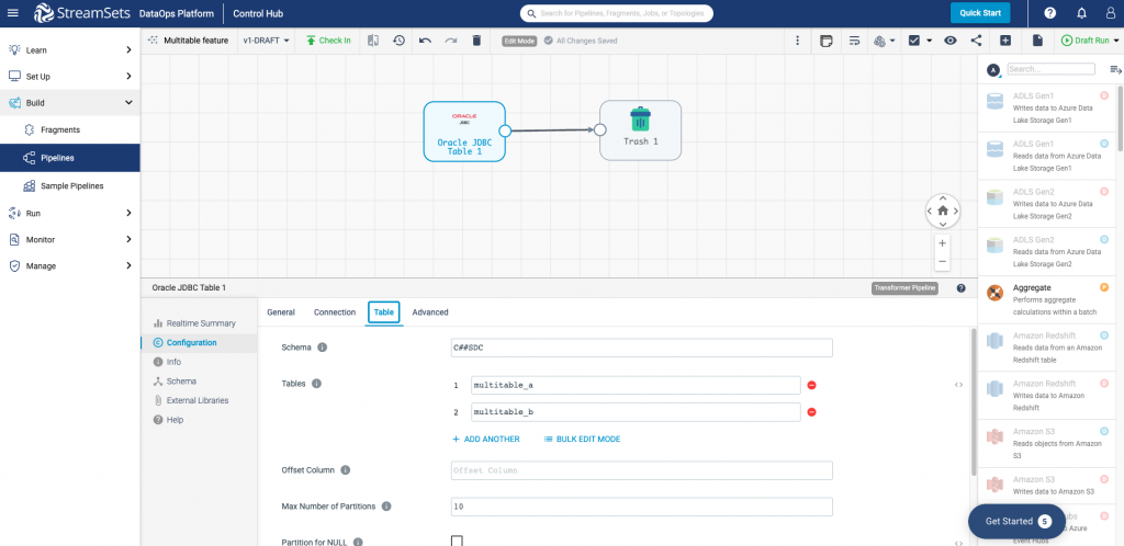 Oracle JDBC table