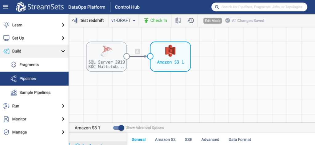 Pipeline Configuration AWS S3