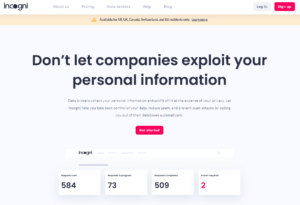 incogni-home-page incogni home page