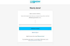 9now-verify-email-address 9now verify email address