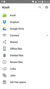 05_koofr_review_mobile_app_menu 05_koofr_review_mobile_app_menu