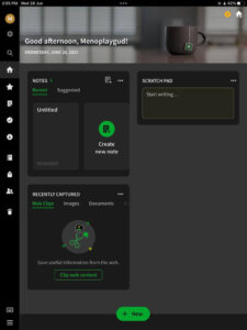 Evernote-app Evernote app